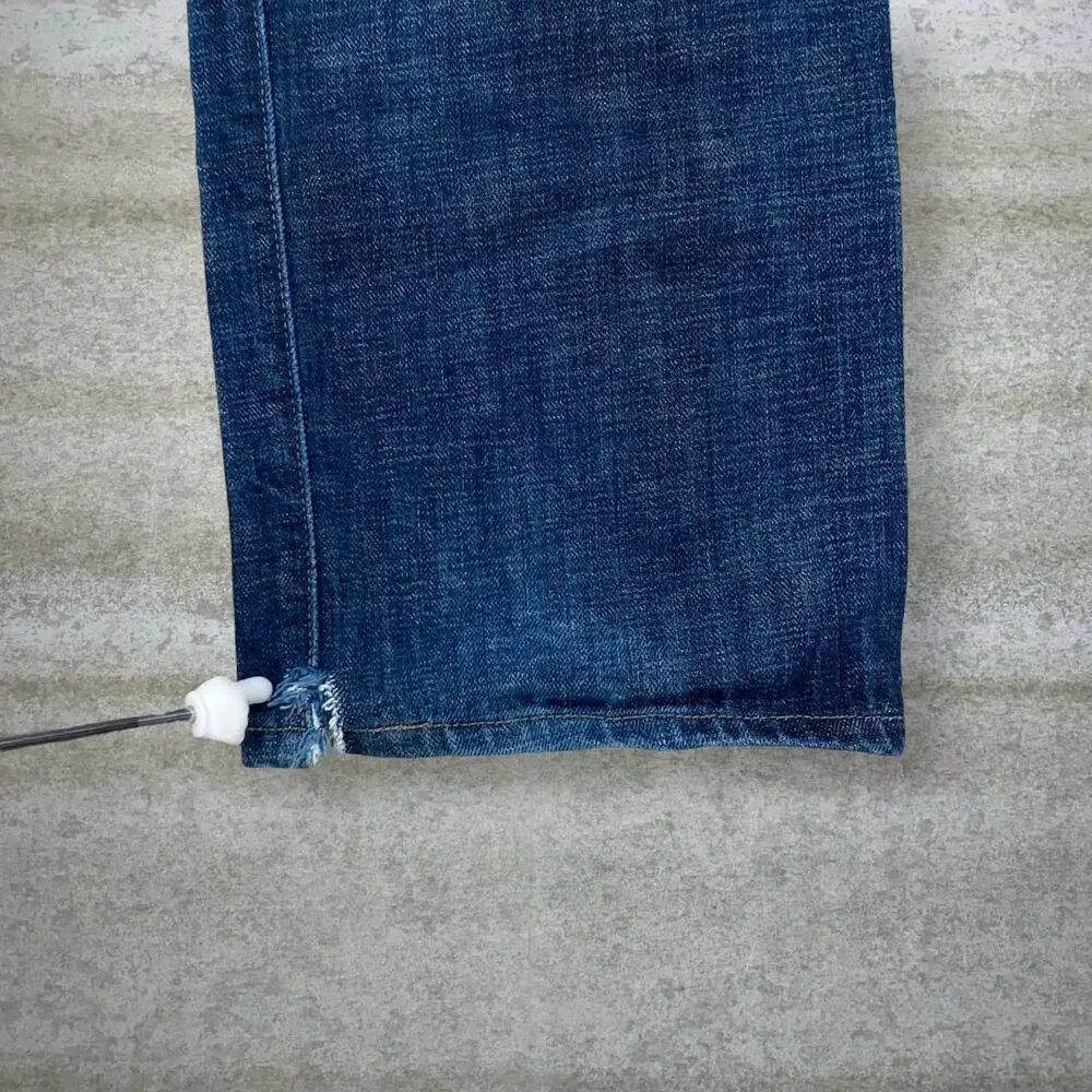 Vintage Y2K Levis Jeans 501 38x30 Regular Straight Leg Fit Dark Wash Button Fly